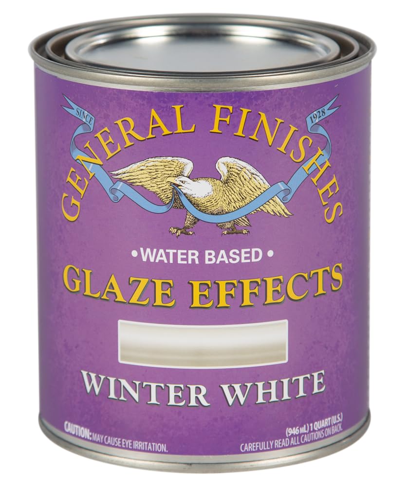 General Finishes Water Based Glaze Effects, 1 Quart, Winter White