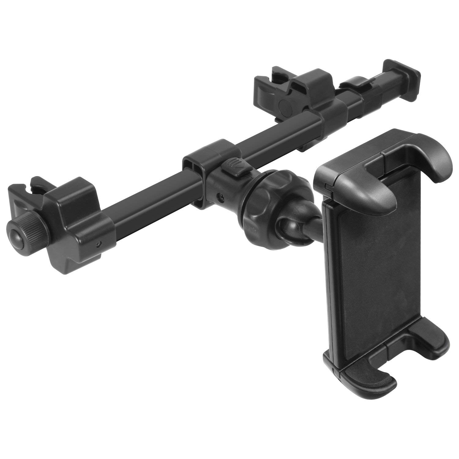 Macally HRMOUNTPRO, supporto per auto poggiatesta, Nero, per tutti i iPad e tablet PCs fino a25 cm di larghezza