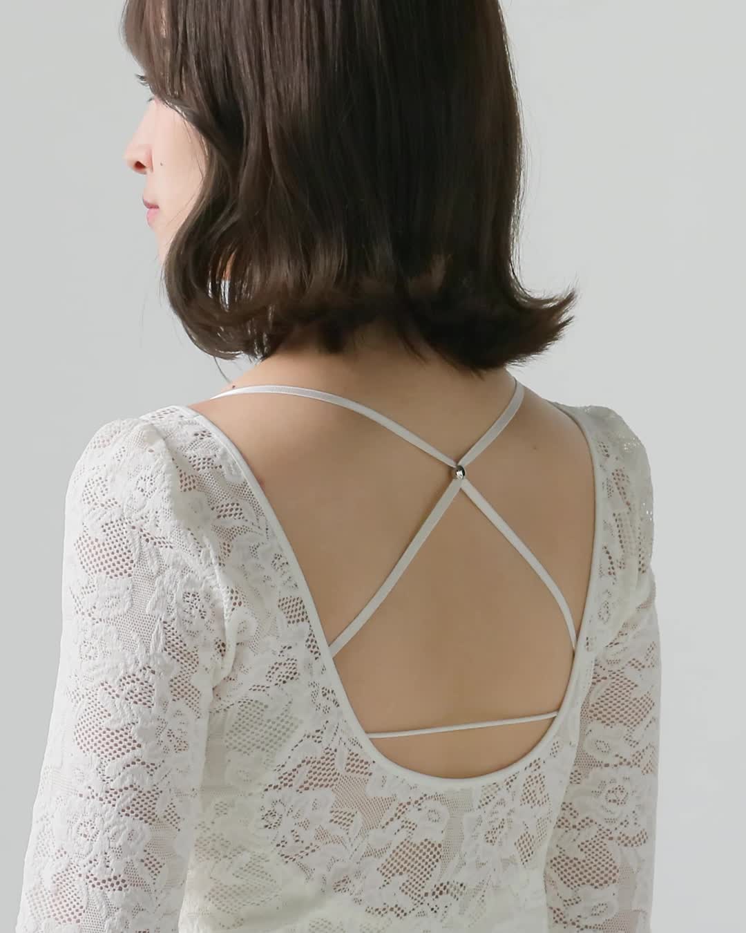 Amazon | [スナイデル] Chacottレース柄編みプルオーバー