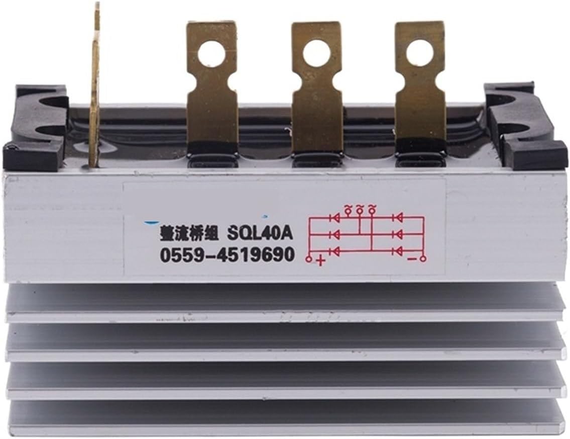 1pcs SQL40A 40A 1000V Aluminum Heatsink Three Phase Diode Bridge Rectifier kit for Generator 40amp diode Rectifier