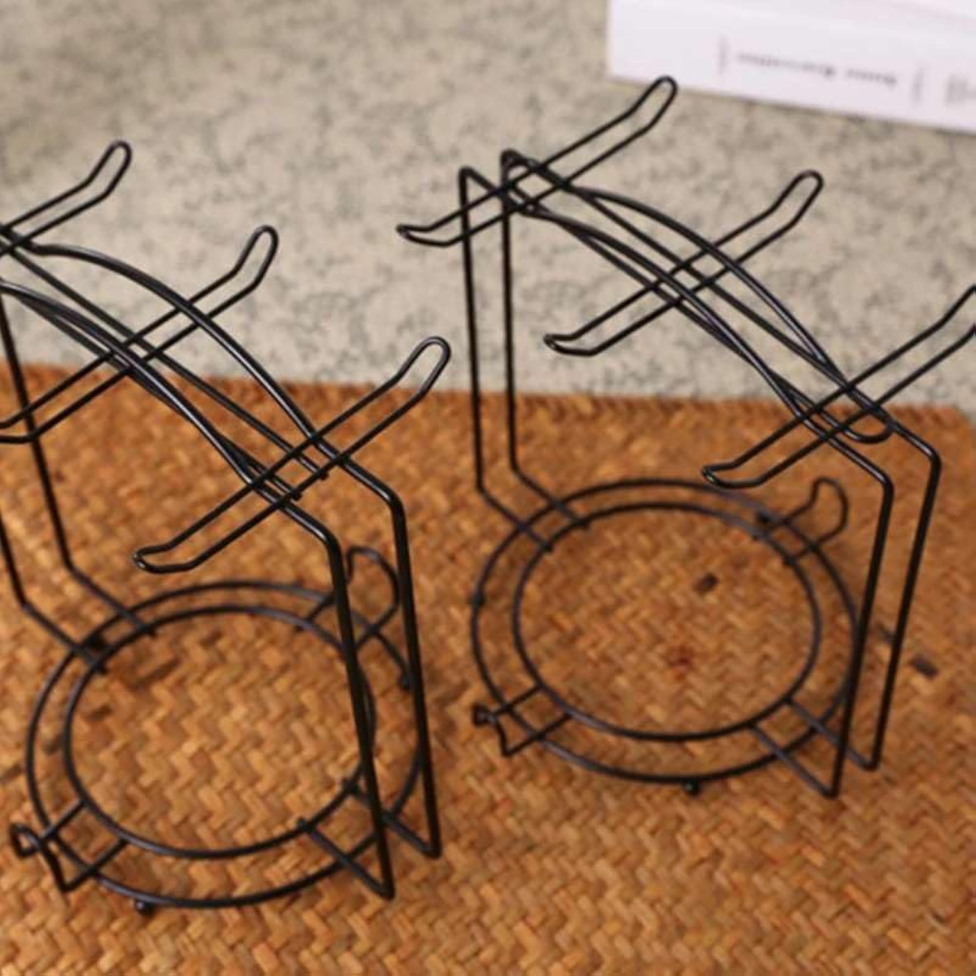 Kitchen Dish Drying Rack, Space-Saving Cup & Plate Holder