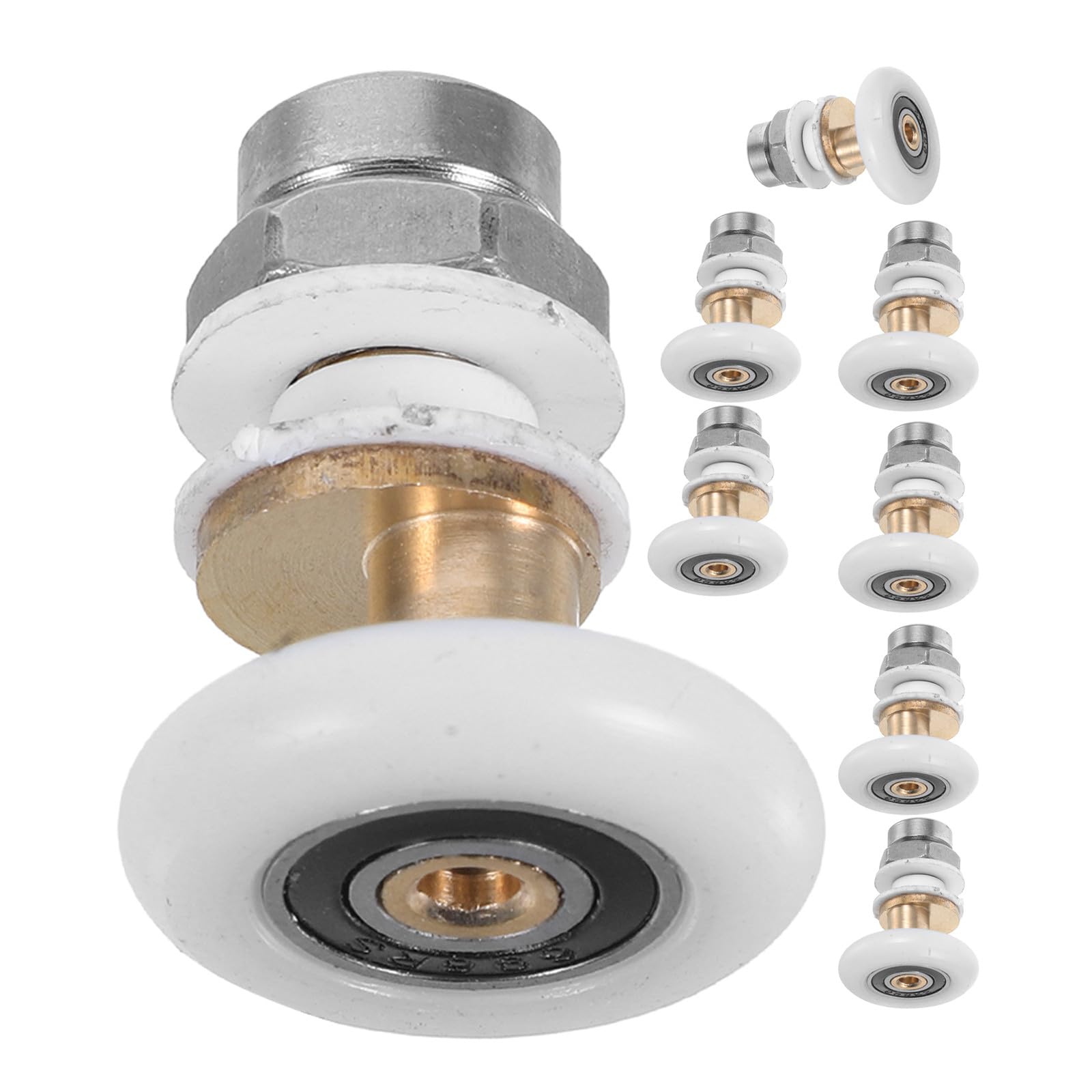 Poleas silenciosas de baño para mamparas correderas de cristal de 25 mm POPETPOP