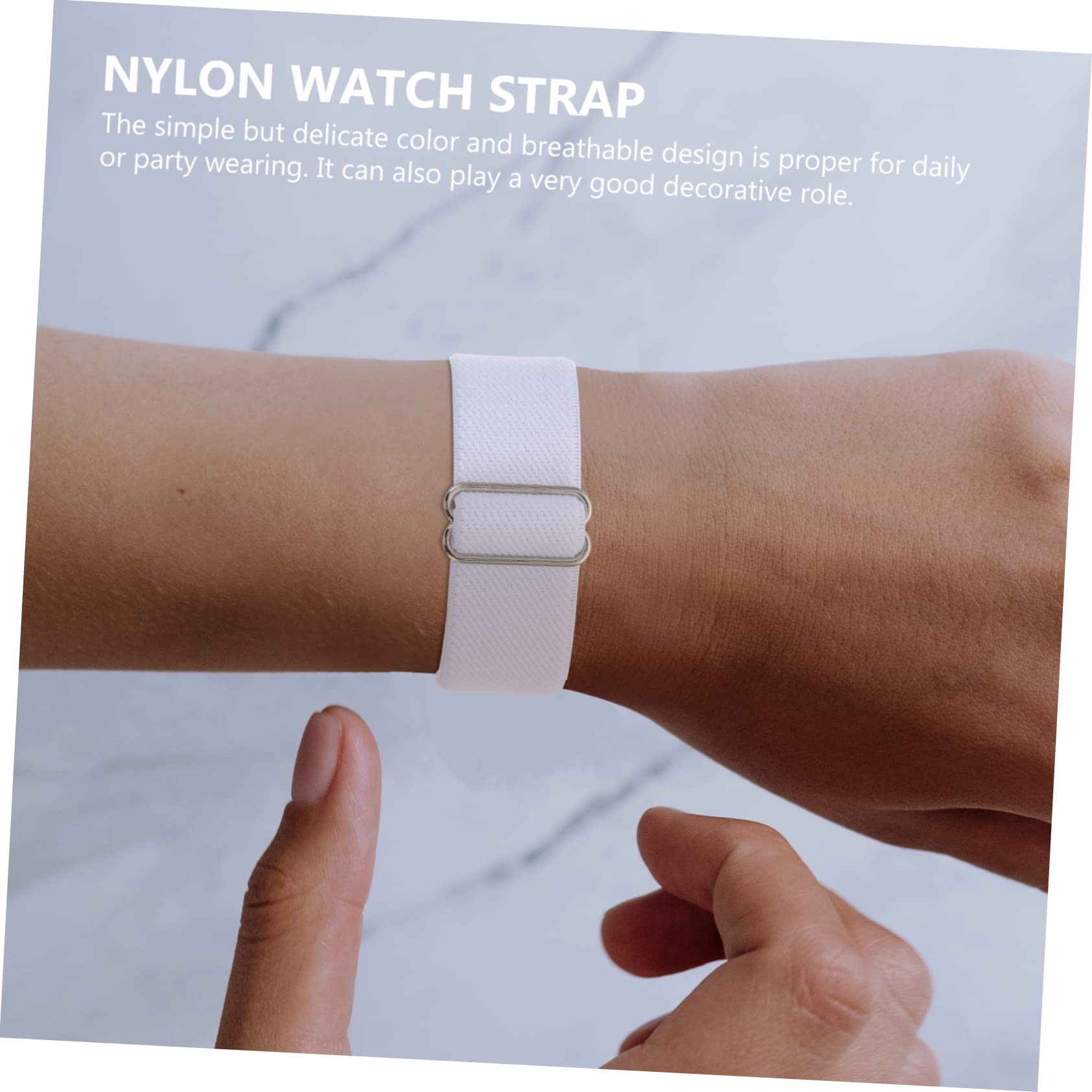 OSALADI 9piezas Correa De Reloj De Nylon Ajustable Para Banda De Moda Ligera y Transpirable Compatible Con y