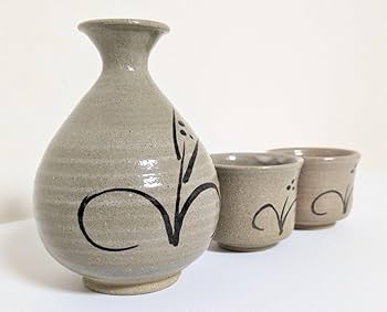 Amazon | 唐津焼 中の辻窯 賢治作 絵唐津 酒呑杯 酒呑 徳利 お