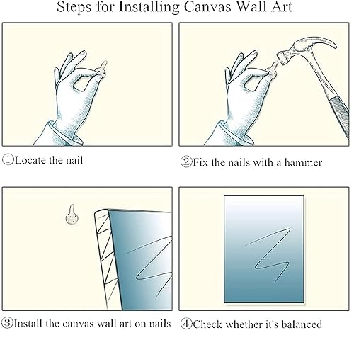 Miniatura 6 de LIUAXICIA Lienzo decorativo para pared, diseño de ángeles que Don T Always Have Wings Sometimes They Have Whiskers para habitación, dormitorio,