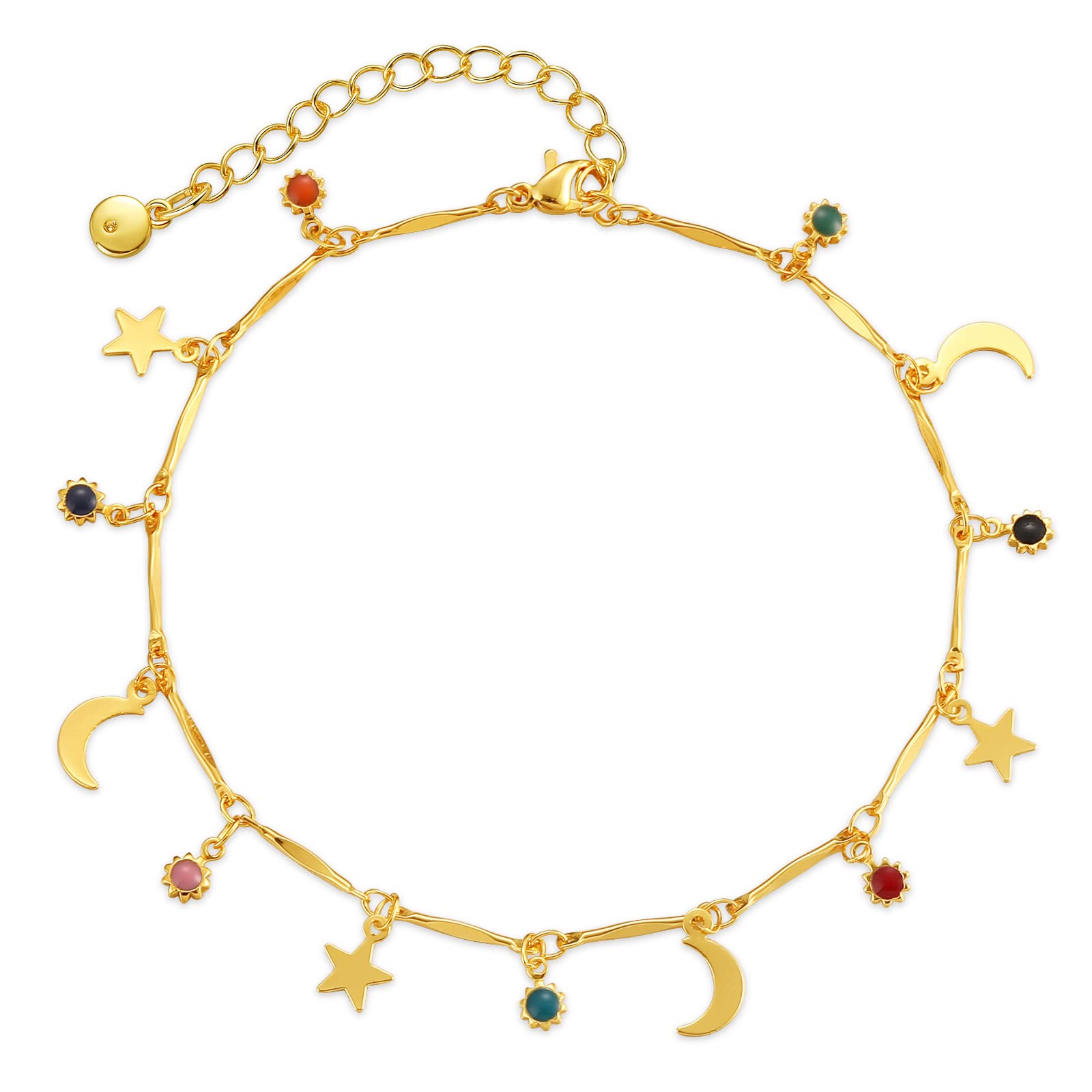 Yumikoo 18k Gold Plated Anklet Ankle Bracelets for Women