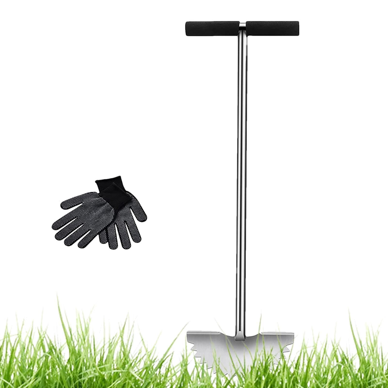 Garden Edger - Outils Manuels pour Pelouse Edger, Outil de pelouse Demi-Moon Edger | Tondeuse Pied Extra Large, Coussin Doux, Bords dentelés pour couper les parterres de jardin, trottoir, de