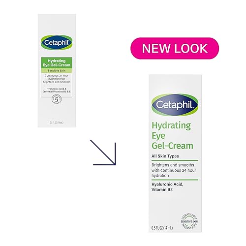 Miniatura 2 de Cetaphil Gel hidratante para ojos, con ácido hialurónico, 0.5 onzas líquidas, ilumina y suaviza debajo de los ojos, hidratación 24 horas para todo