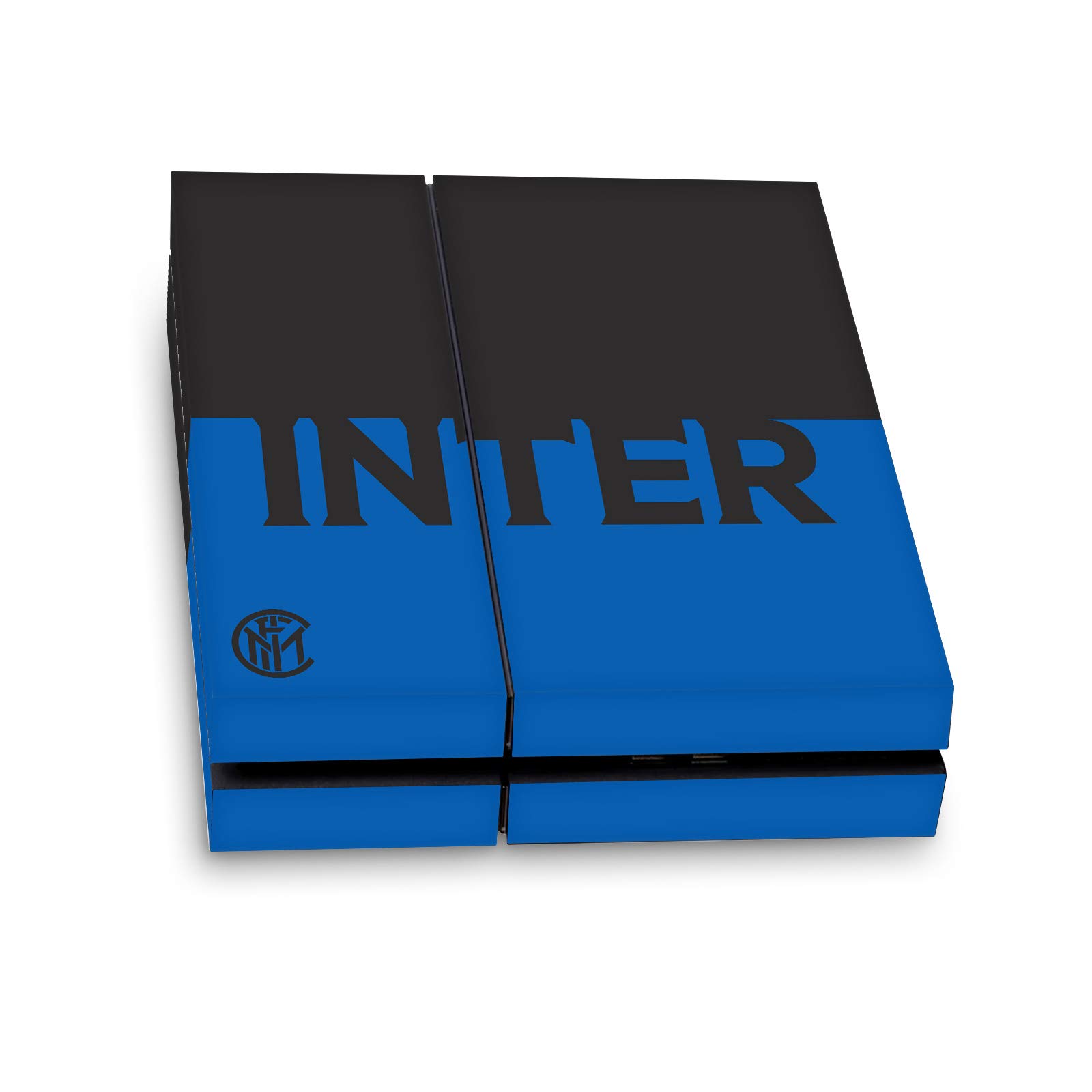 Head Case Designs sous Licence Officielle Inter Milan Bleu Et Noir Logo Plein Vinyle Autocollant De Jeu Peau Autocollant Couverture Compatible avec Sony PlayStation 4 PS4 Console