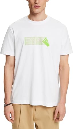 ESPRIT Maglietta Uomo Con Ricamo - Modello 042ee2k302, Cotone, Regular Fit
