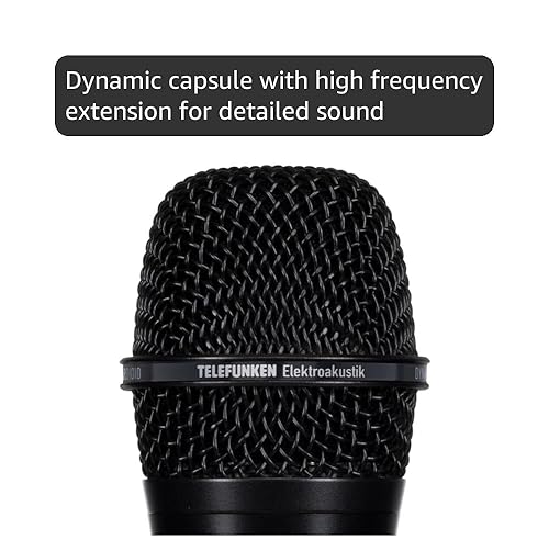 Amazon.com: TELEFUNKEN Elektroakustik M80 Black Dynamic Microhpone