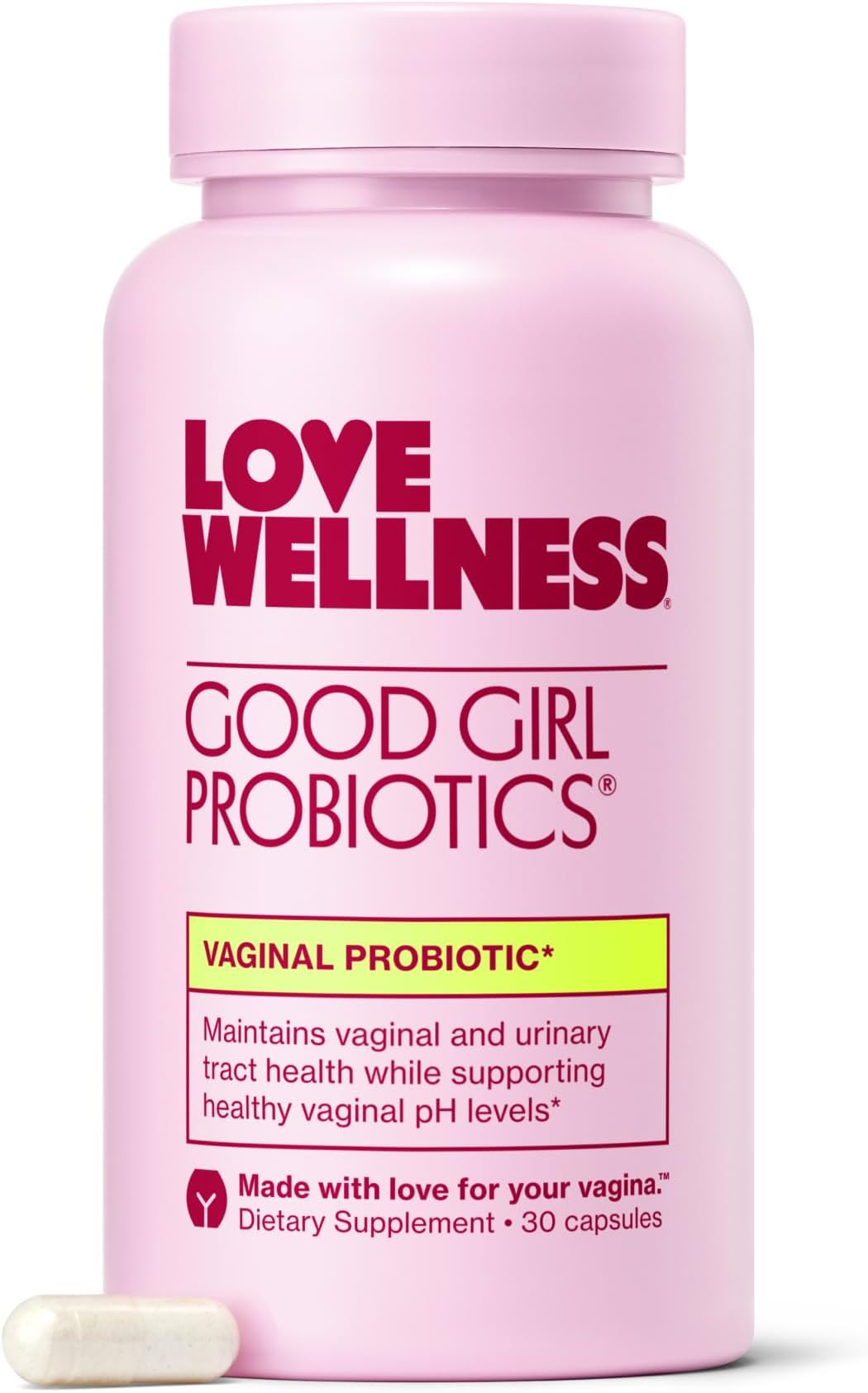 Good Girl Probiotics | Women’s Vaginal Health & pH Balance Supplement | 9-Strain Probiotic for Urinary Tract, Yeast, Odor & Immune Support | Gluten-Free (30-Day Supply)