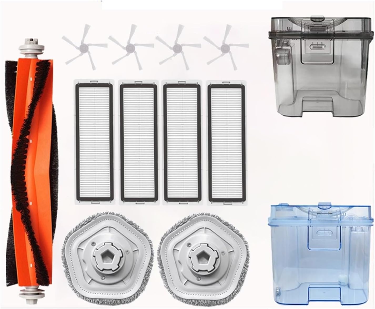 Robot Self-Cleaning, Robot Vacuuming and Mop Cleaner, Spare Parts Accessories for Cleaning, HEPA Filter Replacement. Compatible with Dream W10 W10pro (Color : 1pcs-01)