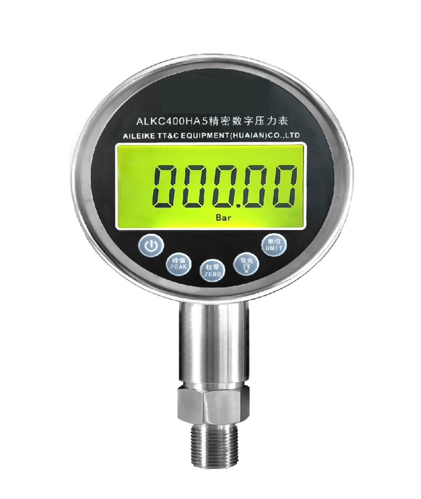 Digitales Druckmessgerät ALKC400HA5 Digitales Druckmessgerät Digitalanzeige Druckmessgerät 0,5% FS Standardmessgerät Digitales Luftdruckmessgerät(-0.95-6bar)
