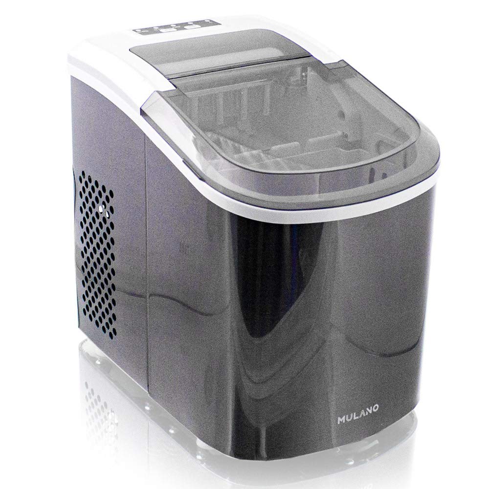 Eiswürfelmaschine Edelstahl Eiswürfelbereiter Eiswürfel Ice Maker Eis Maschine Icemaker (Grau)
