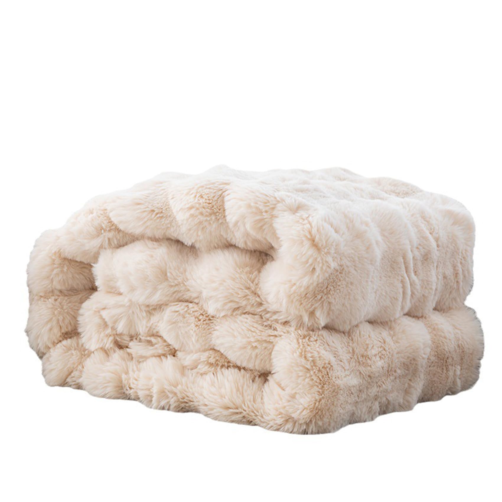 Couverture moelleuse en fausse fourrure 120x200cm pour lit et canapé