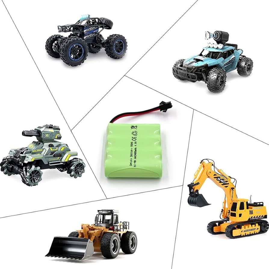 7 2 Volt Rc Battery Gecoty® 4.8v Battery Pack,2400mAh Nimh Battery Pack,Rechargeable RC Rc Cars