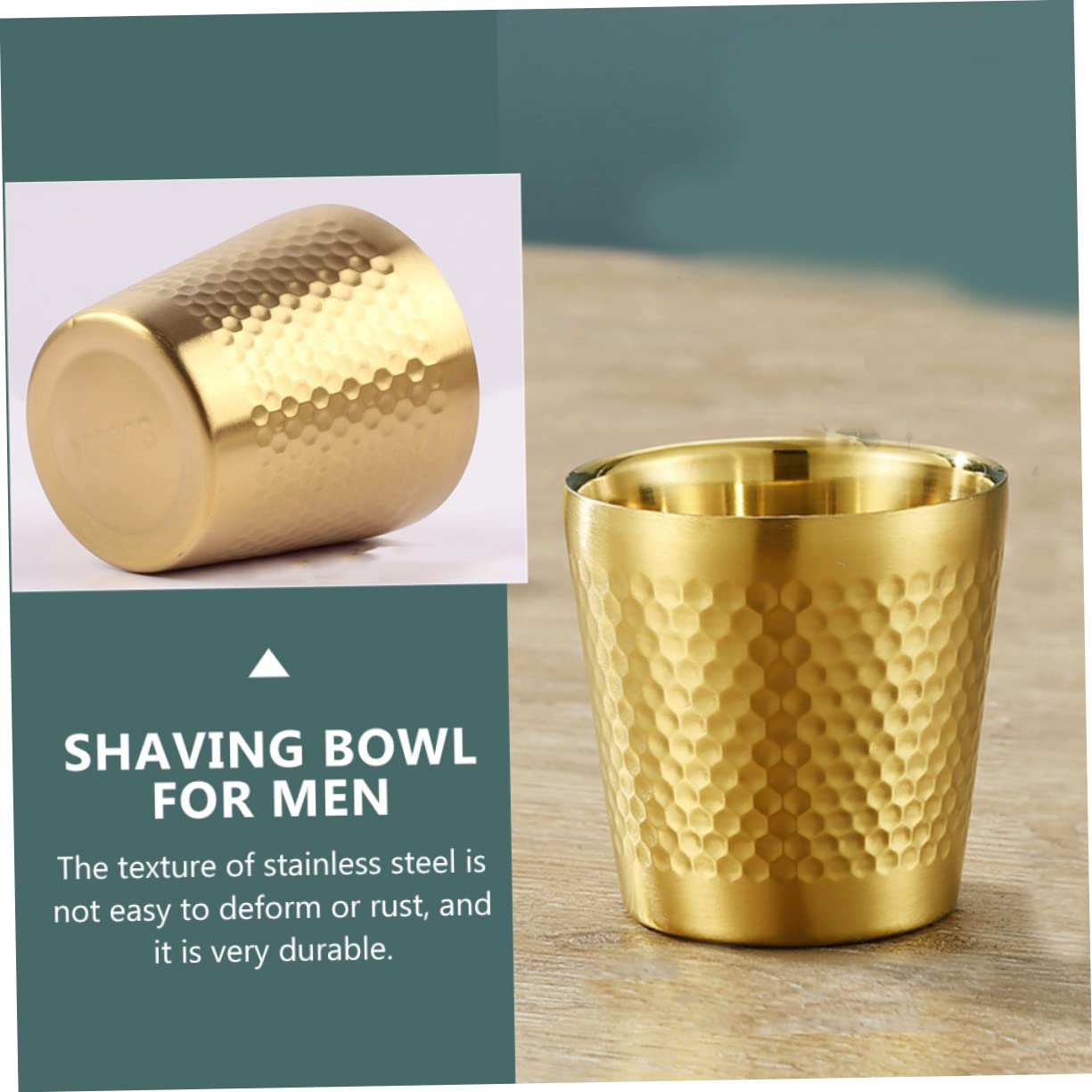 MAGICLULU Ciotola Da Barba Da Uomo Dal Design Semplice Da 3 Pezzi Ciotola Per Crema Da Barba Da Uomo in Acciaio Inossidabile Robusto Per Uso Domestico in Viaggio