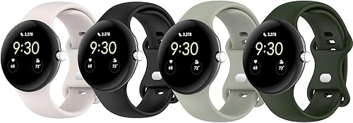 Miniatura 1 de 4 correas de reloj compatibles con Google Pixel Watch 21 de silicona suave, correa de reloj deportivo, correa de repuesto para reloj inteligente,
