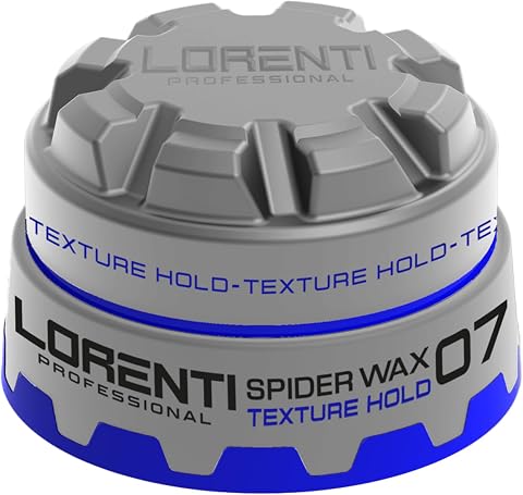 LORENTI TOKYO & SEOUL Spider Hair Wax No.7 Grau 150ml | Pomade mit Wet-Effekt | Haarwachs mit Glanz - Haargel Kinder | Haargel Männer | hair gel wax | Cream styling wax