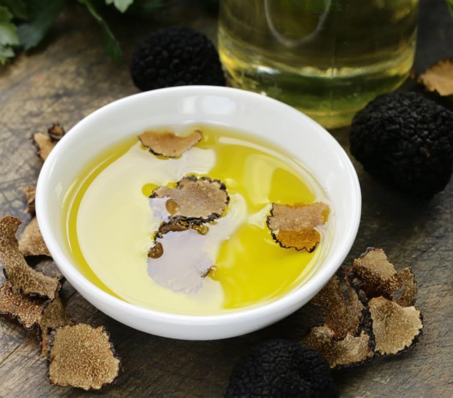 Miniatura 3 de Sogno Toscano Aceite de trufa negra, aceite de oliva virgen extra con infusión de trufa negra, aderezo gourmet, condimento, adobo o llovizna, sin