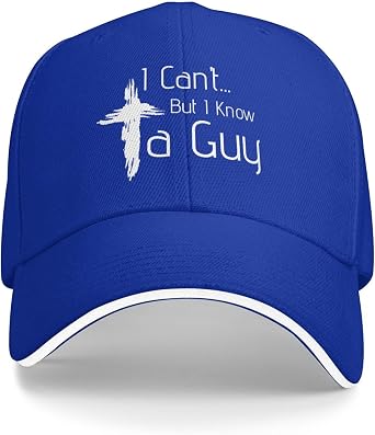 Funny Christian I Cant But Know A Guy Jesus Cross Trucker Hat Men Vintage Mesh Cap Funny Gift Christian