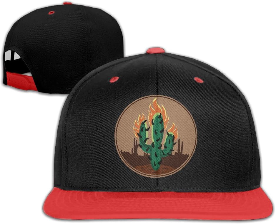Travis Scott Rodeo Cactus Print Flat Hip-hop Baseball Caps Red