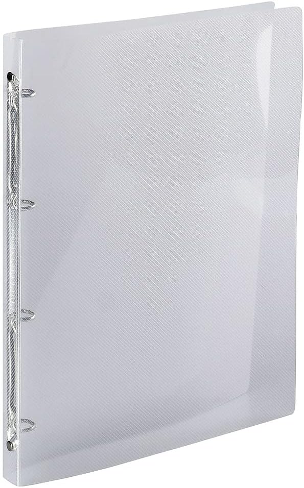 PP Crystal Ring Binder, A4, 4 Ring, 20mm Spine, Clear