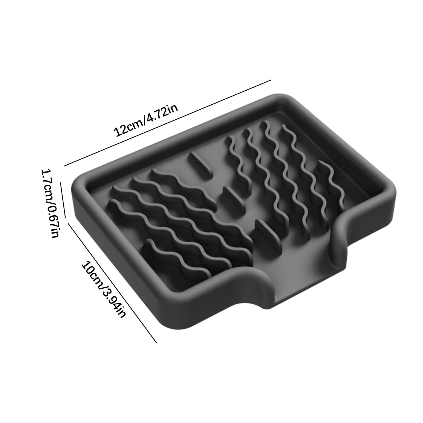 MicoYang Portasapone In Silicone Con Beccuccio Di Scarico - Multiuso Per Bagno E Cucina (Antiscivolo, Asciugatura Rapida)