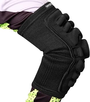 Moonlove Breathable Elbow Brace Pads Guard Compression Silica Gel Padded Arm Support Shooter Sleeve Protector 1 Piece for Skateboarding Basketball Football