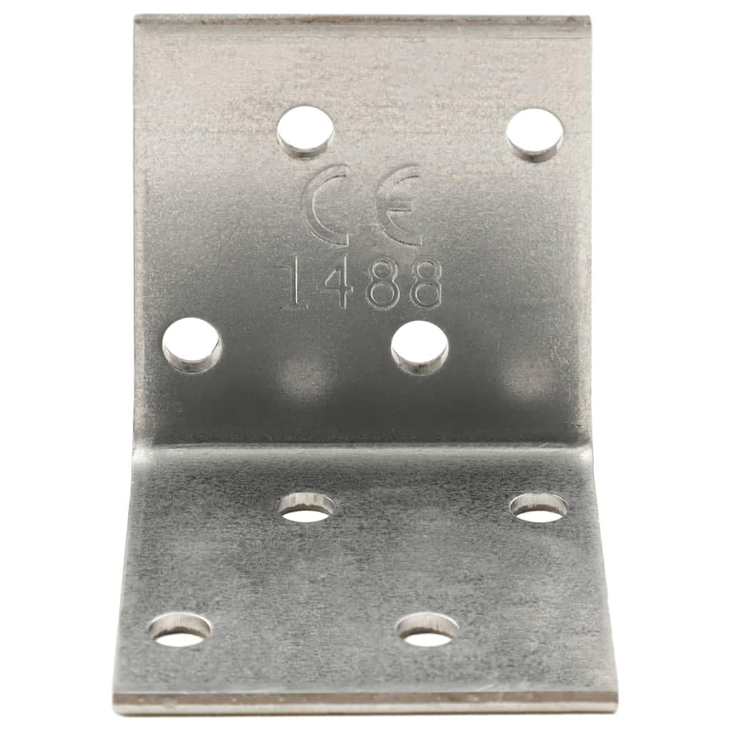 Home Articoli,Staffe Angolari 100 pz 2 mm 40x40x40 mm Acciaio Zincato, mobili per abiti