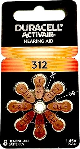 Duracell Activair Hearing Aid Batteries Size 312 (80 Batt...