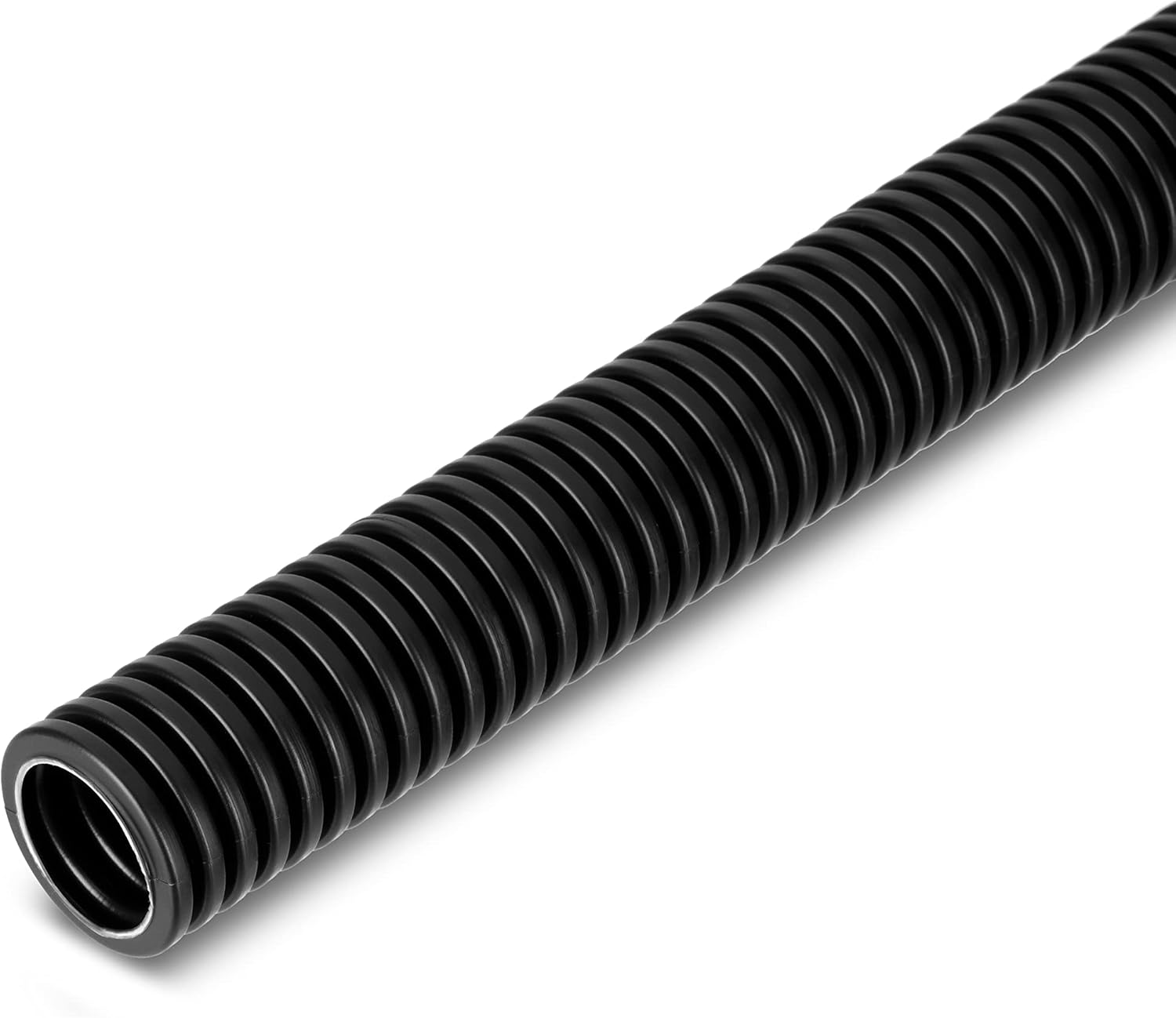 REV 0031314436104 ISO Pipe Cable Conduit EN20, Flexible, 100 m, 750 N/5 cm, -5 °C to +60 °C, Dark Grey/Black, 14,5mm