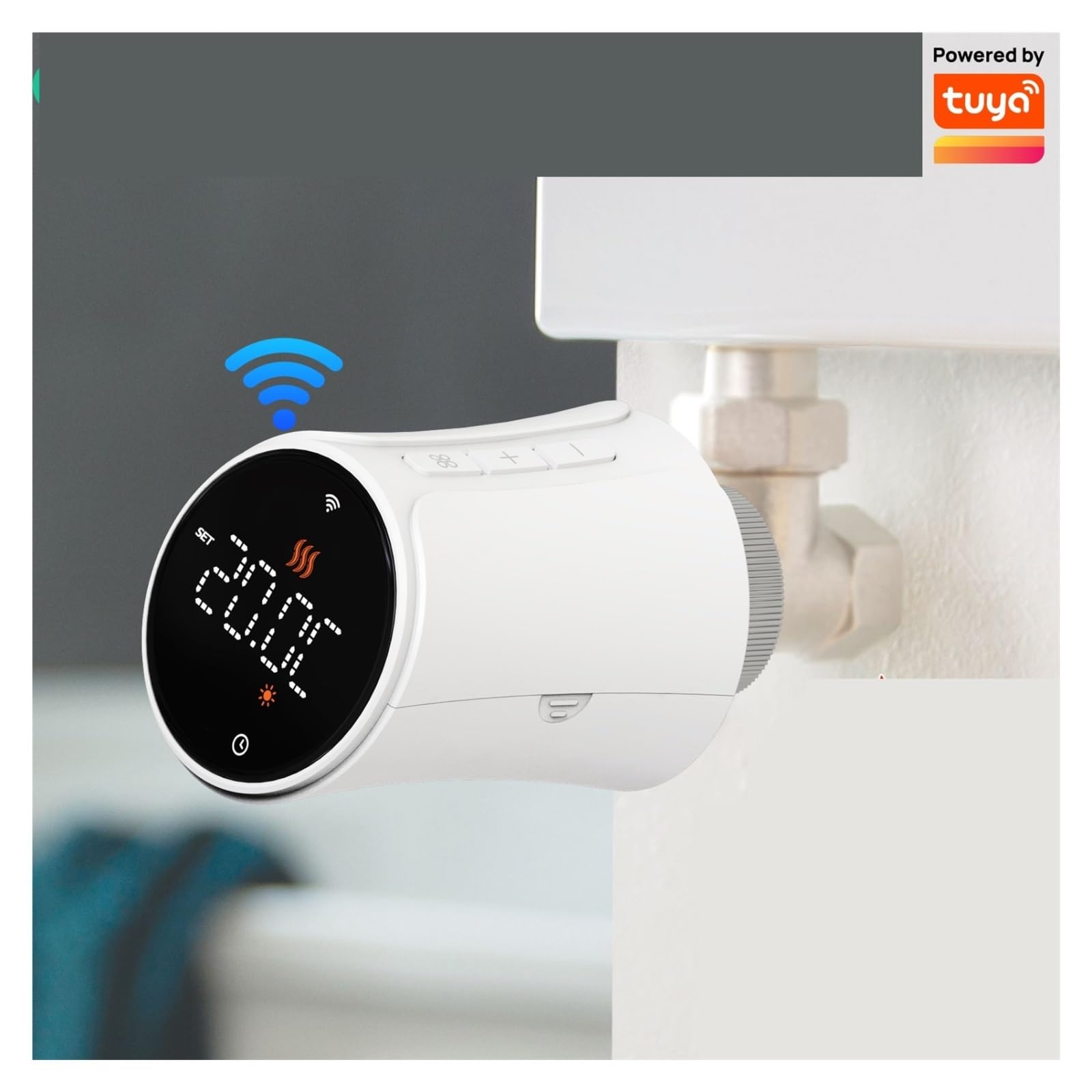 Zawór Termostatyczny Grzejnikowy Tuya Smart WiFi/ZigBee TRV Programowalny Zdalny Regulator Temperatury Z OszczęDza Energię I Koszty Ogrzewania(4pcs-zigbee)