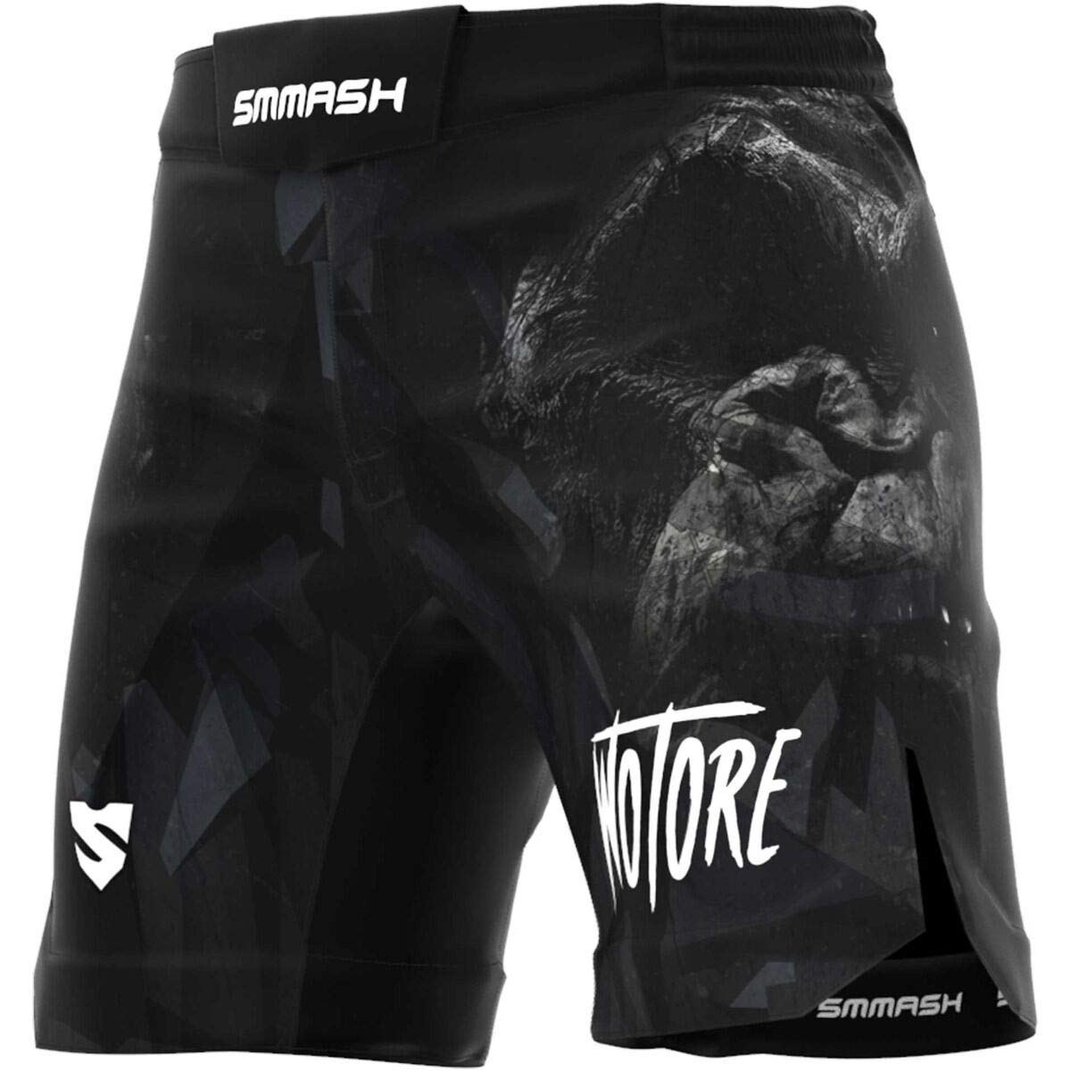 SMMASH Wotore Monkey Deporte Profesionalmente Ultraligero Pantalones Cortos MMA para Hombre, Shorts MMA, BJJ, Grappling, Krav Maga, Material Transpirable y Antibacteriano