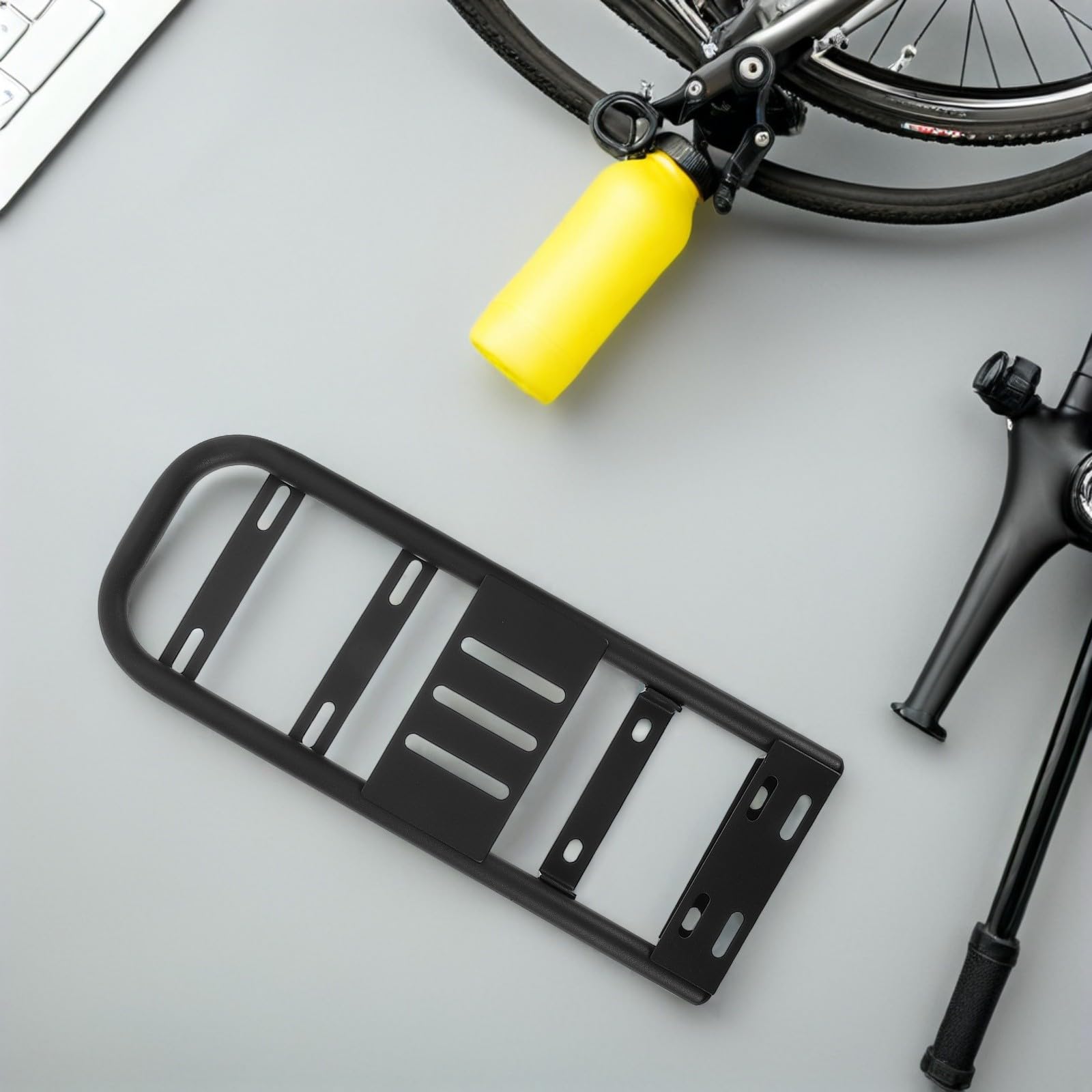 Support Arrière pour Ebike, Porte-Bagages Étendu en Fer, Structure Stable, Résistant à l’Usure, pour Transport de Cargaison et Voyages