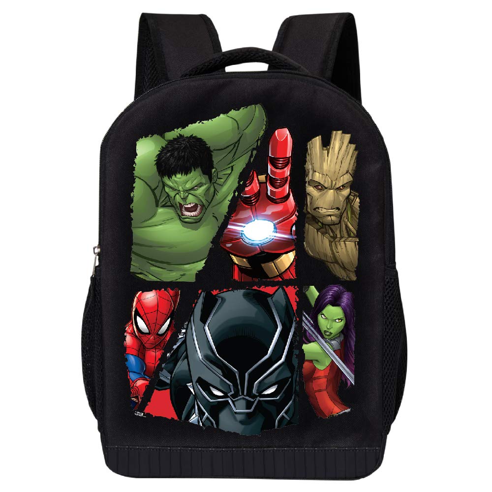 MARVEL COMICS RETRO LOGO BACKPACK - MARVEL BLACK RETRO LOGO 18 INCH AIR MESH PADDED BAG
