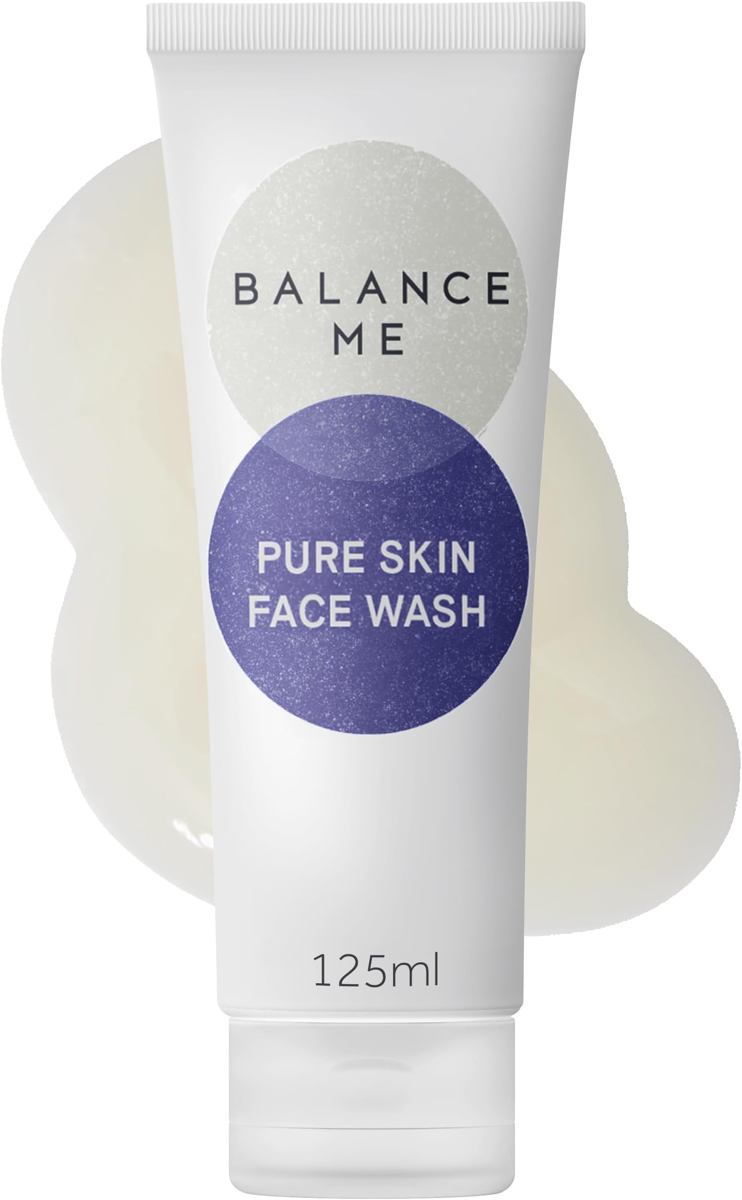 Pure Skin Face Wash 125ml, Makeup Remover Foaming Cleanser for Blemish Control and Acne Prone Skin, With Aloe Vera for Hydrating