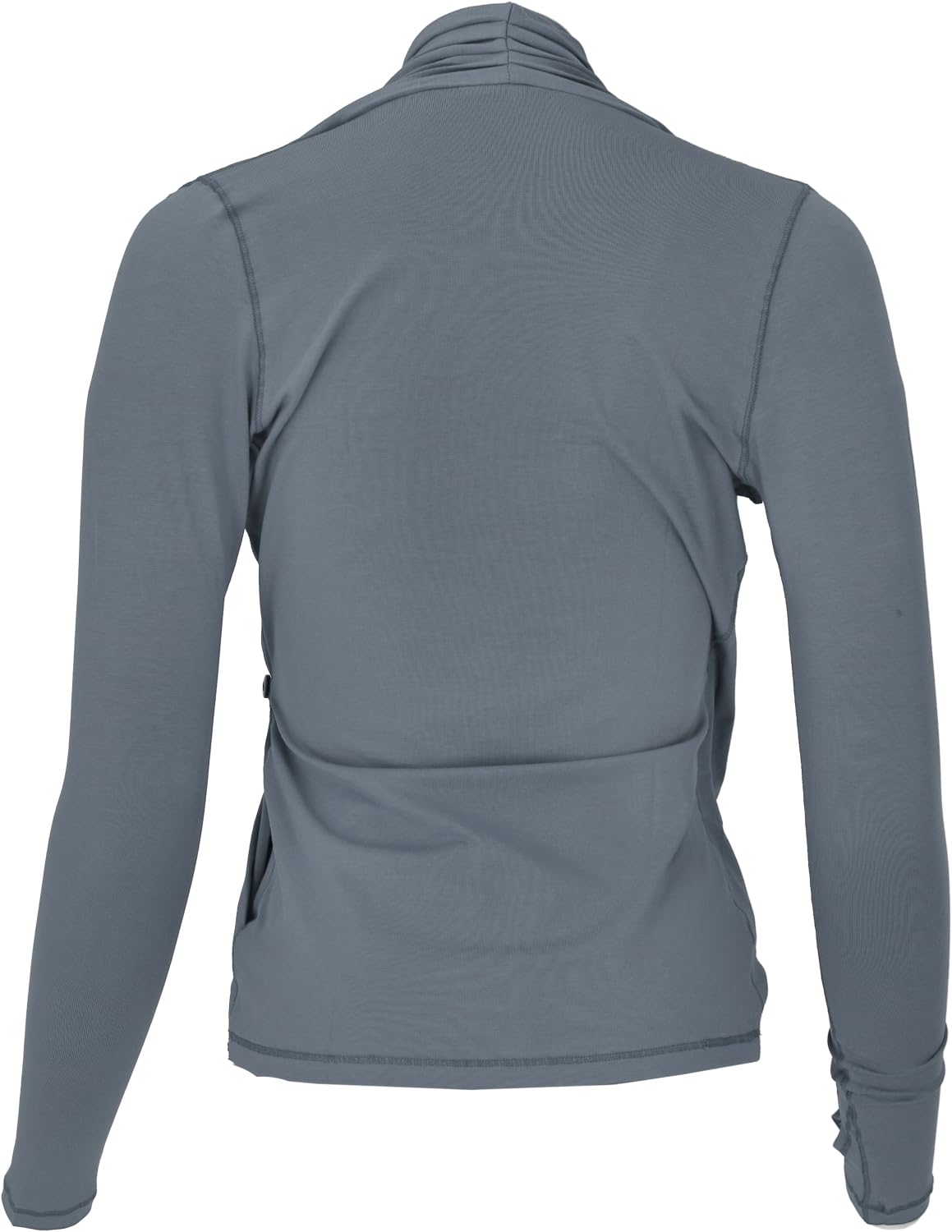 GURU SHOP Camiseta de yoga de manga larga con agujero para el pulgar, algodón orgánico, para mujer