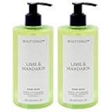 Beauty Space Hand Wash - Lime and Mandarin by BeautySpace for Unisex - 11.8 oz Hand Wash - Pack of 2