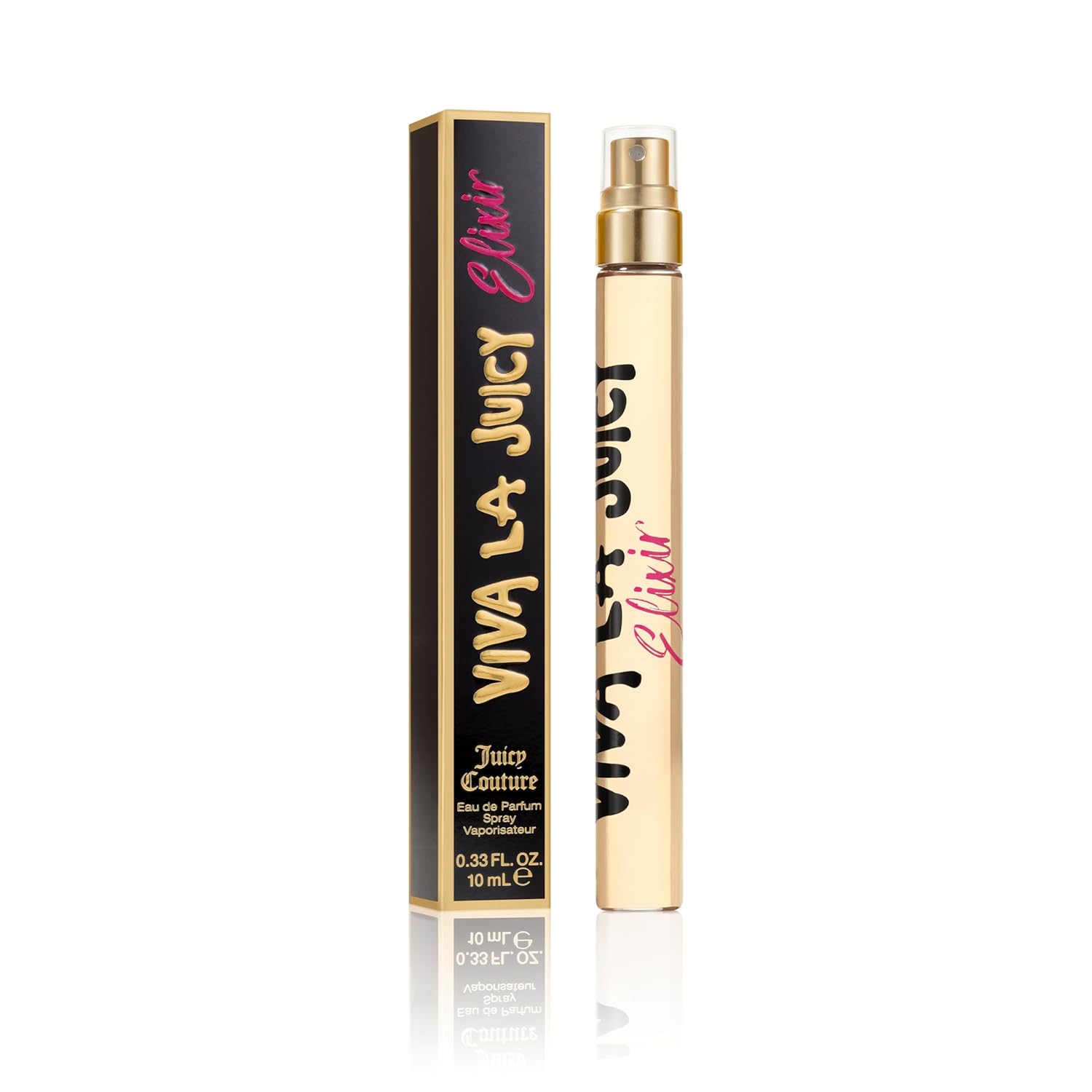 Juicy Couture Viva La Juicy Elixir de Parfum Spray Pen, Long-Lasting Women's Perfume with Notes of Berries, Gardenia, Jasmine & Sandalwood - Floral Amber Travel Size, EDP Spray, 0.33 fl oz