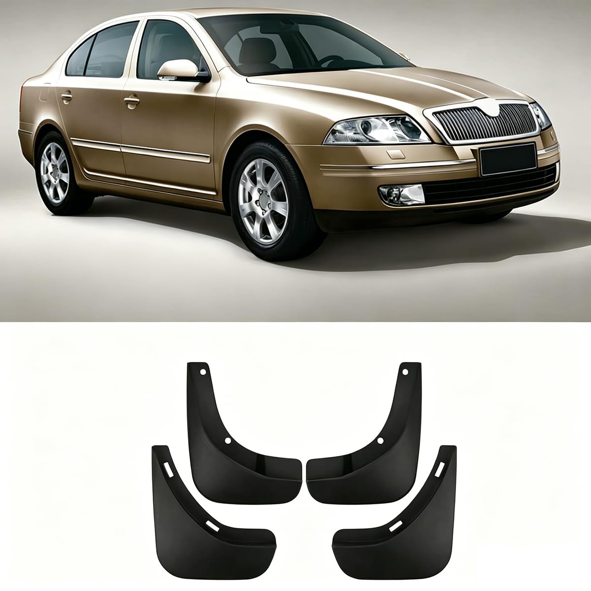 Garde-Boue Voiture Skoda Octavia 2007-2014 Bavette Protection Extérieure