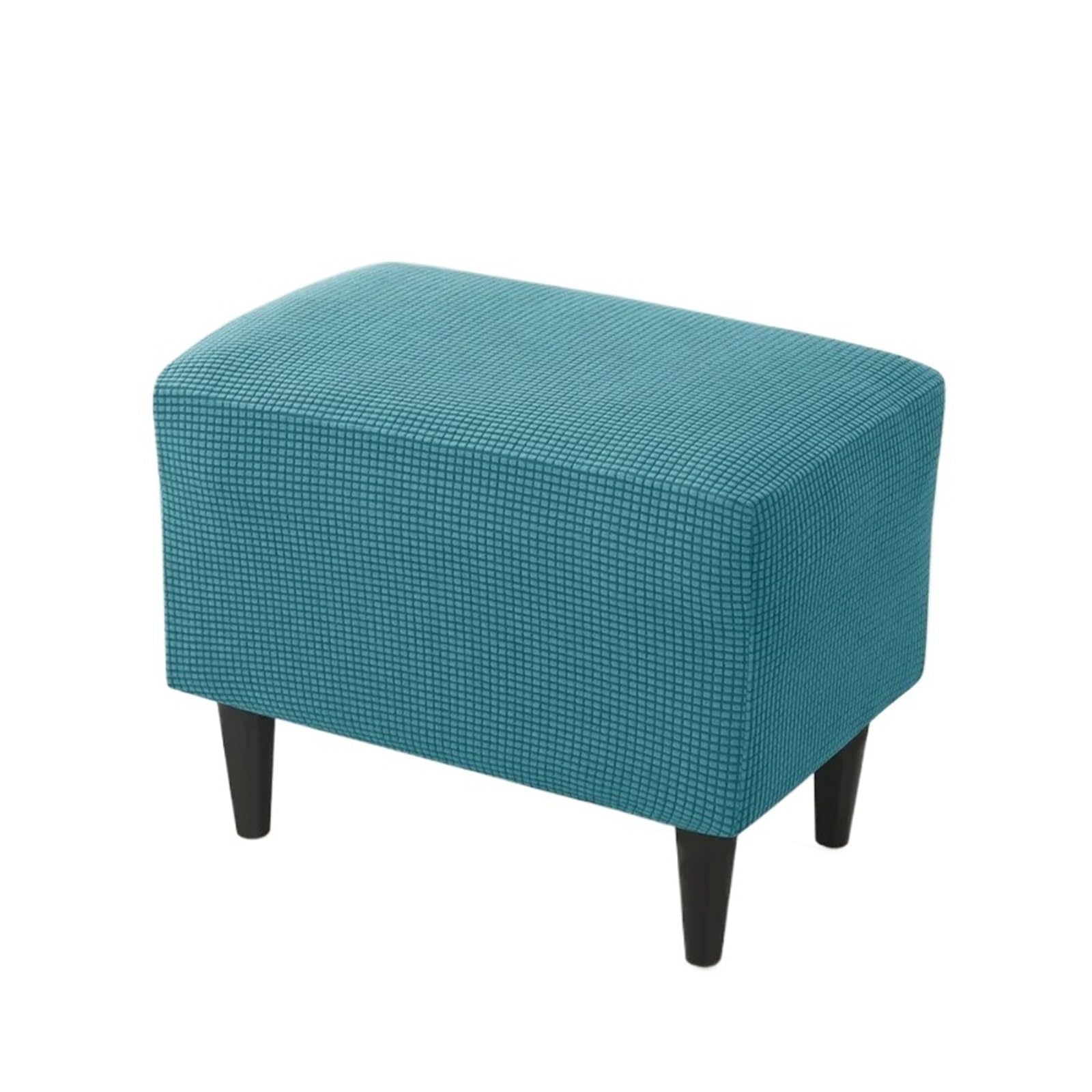 GCYEIDMA Wing Chair Slipcover Wing Chair Cover Stretch Wingback Armchair Covers Solid Color Relax Sofa Slipcovers with Seat Cushion(B9 Footstool Cover)