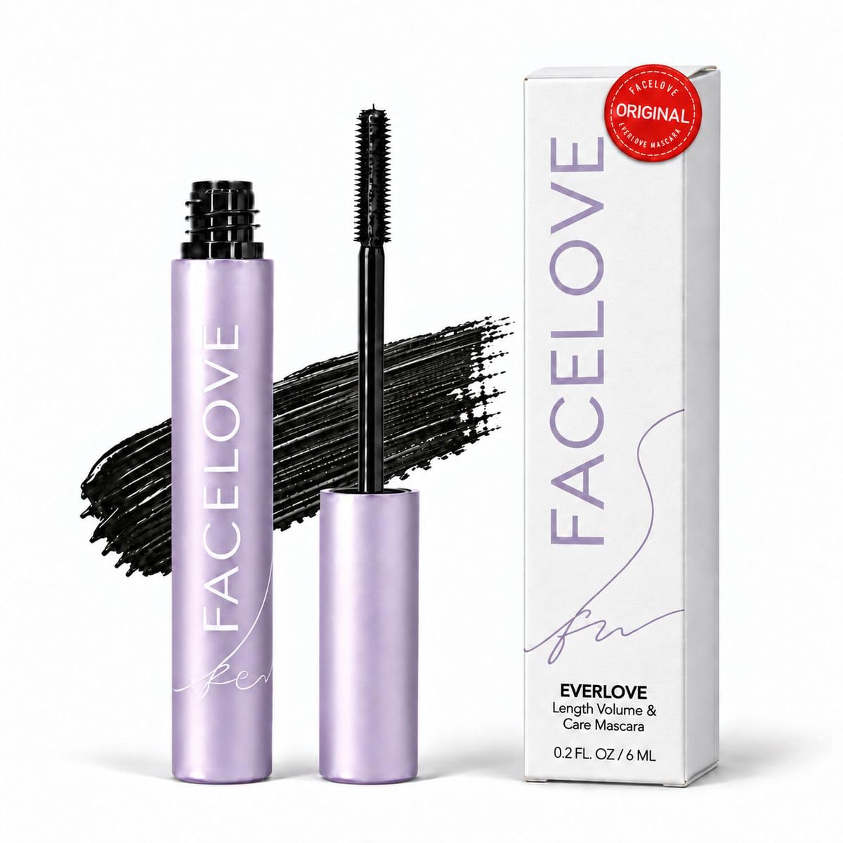 EVERLOVE Tubing Mascara for Mature Women, Volume & Length Black EverLove Mascara