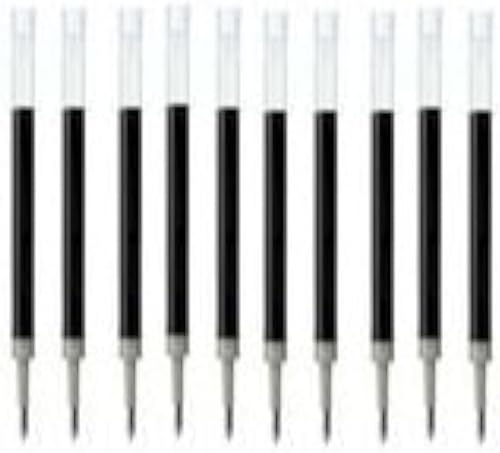 Uni-ball UMR-87 - Recambio de bolígrafo de gel, 0.028 in, color negro, 10 unidades