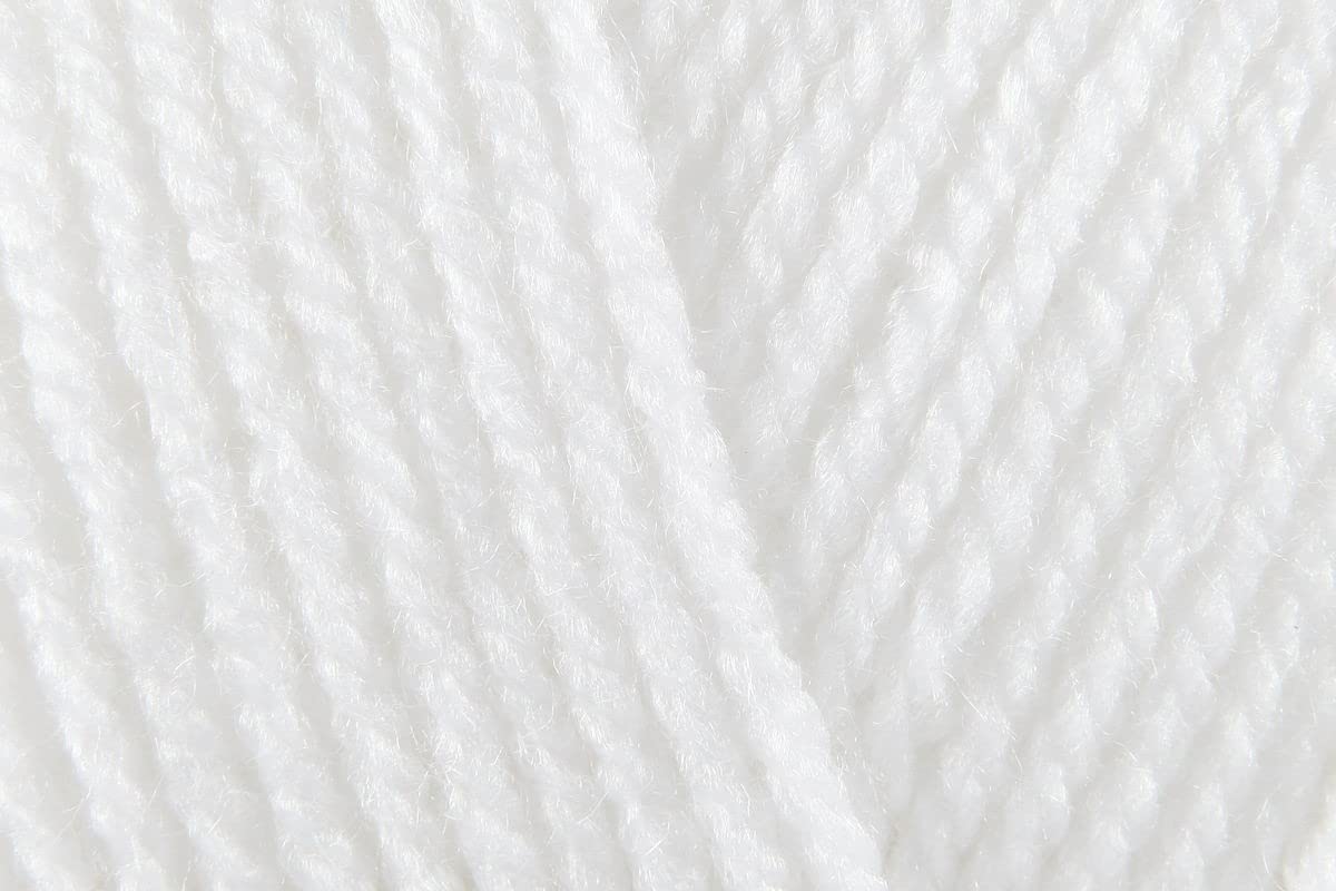 Stylecraft Special DK Crochet Yarn, Soft 100% Double Knitting Wool for Toys, Blankets, Cushion Covers, Jumpers - 100g Balls - White (1001) - Single GET 1 Ball Free-Total 2 Ball