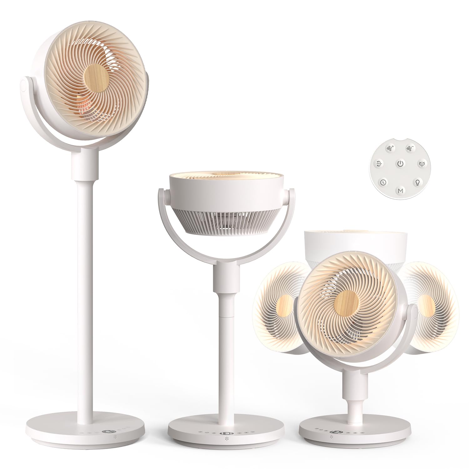 POLAR CEDAR サーキュレーター 扇風機 静音 22DB DCモーター 360度首振り 32畳 充電式 コードレス バッテリー搭載 上下左右 首振り 4モード 9段階風量 3段高さ調節 タイマー リモコン付き 常夜灯… Amazon | Polar Cedar サーキュレーター 扇風機 静音 22dB DCモーター