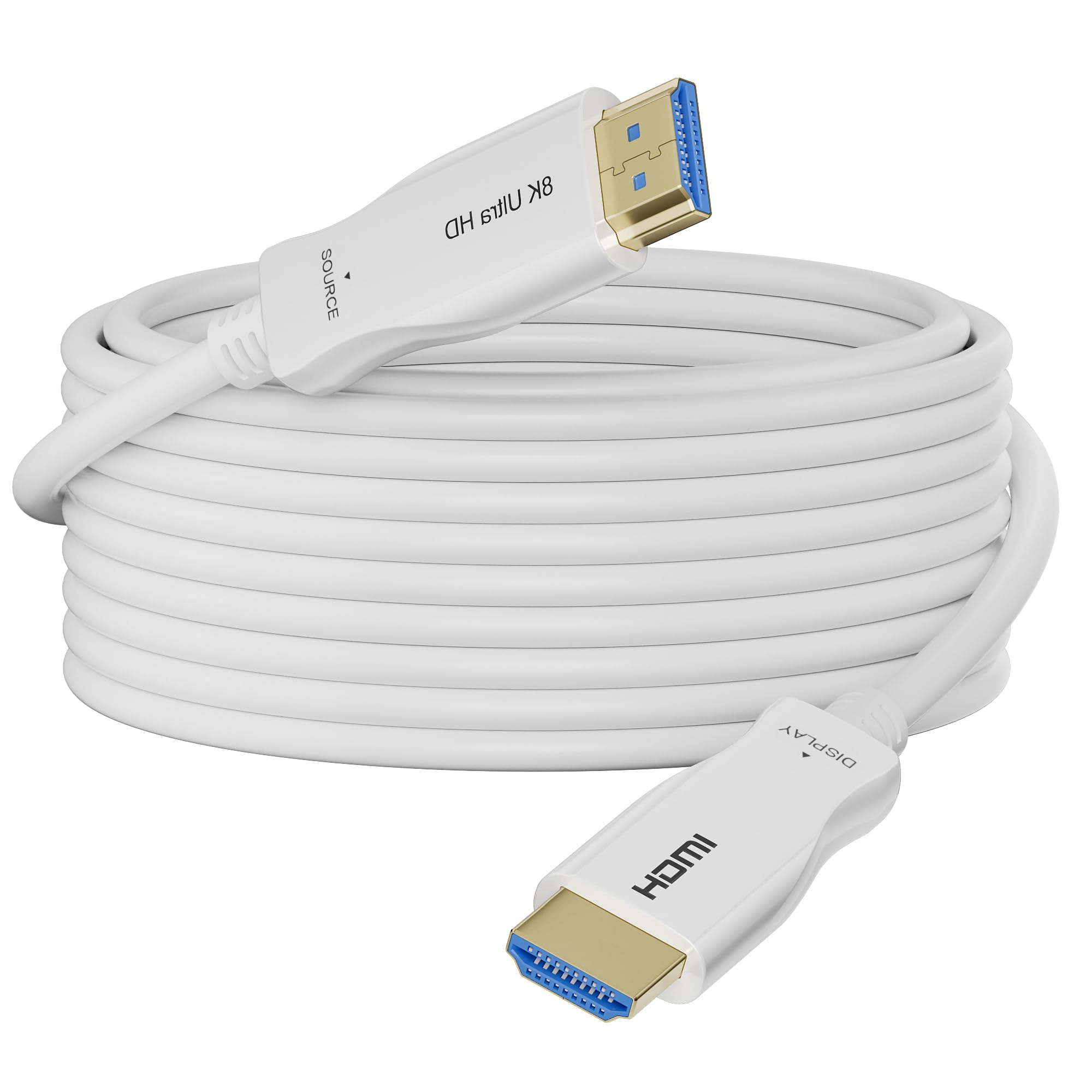 Cavo in fibra ottica HDMI 8K, 30 m, 48 Gbps, ad alta velocità, cavo HDMI ad alta velocità, 8 K@60 Hz, 4 K@120 Hz, HDR10 eARC 3D HDCP 2.3, compatibile con laptop, compatibile con HDTV