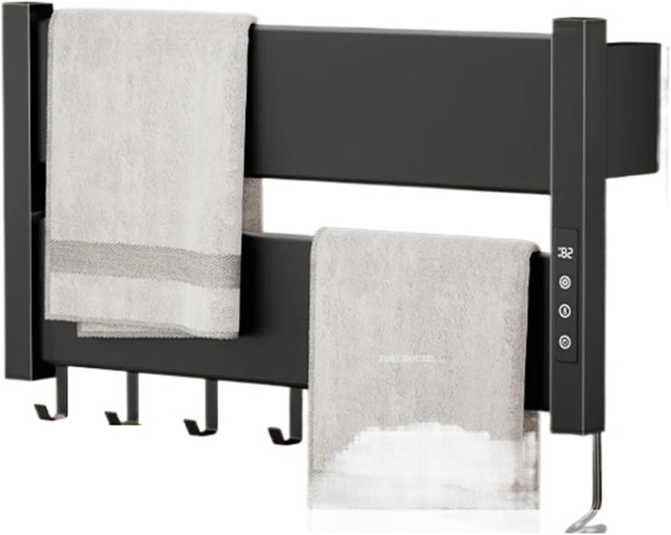 Smart Electric Heated Towel Rail Bathroom Accessories Drying Rack Home s Punch-