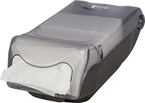 Miniatura 7 de San Jamar H5003 Dispensador de servilletas entrelazadas para encimera, capacidad 550, 8 pulgadas de ancho x 7-1/4 pulgadas de alto x 15-3/4 pulgadas